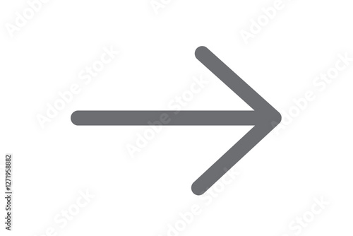 Straight pointed arrow icon. Black arrow pointing to the right. Black direction pointer