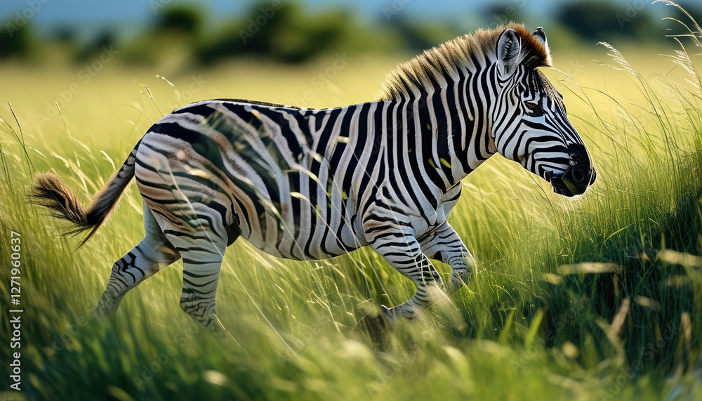 Close-up of zebra hooves in lush grassland with copy space Close-up of zebra hooves in lush grassland with copy space