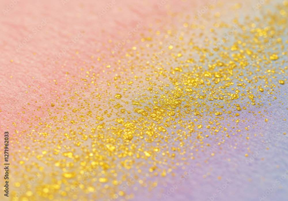 金箔入り和紙ーカラフルな和紙のテクスチャー