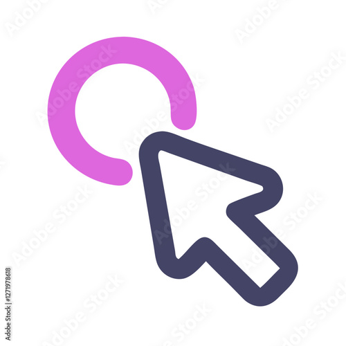 Click. Icon for design. Easily editable
