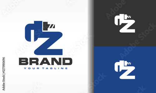 letter Z pipe wrench logo