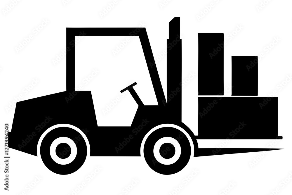 forklift truck icon forklift truck icon