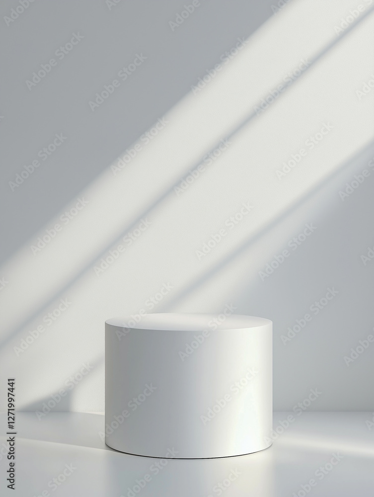 Geometric podium for cosmetics advertising. Geometric podium for cosmetics advertising.