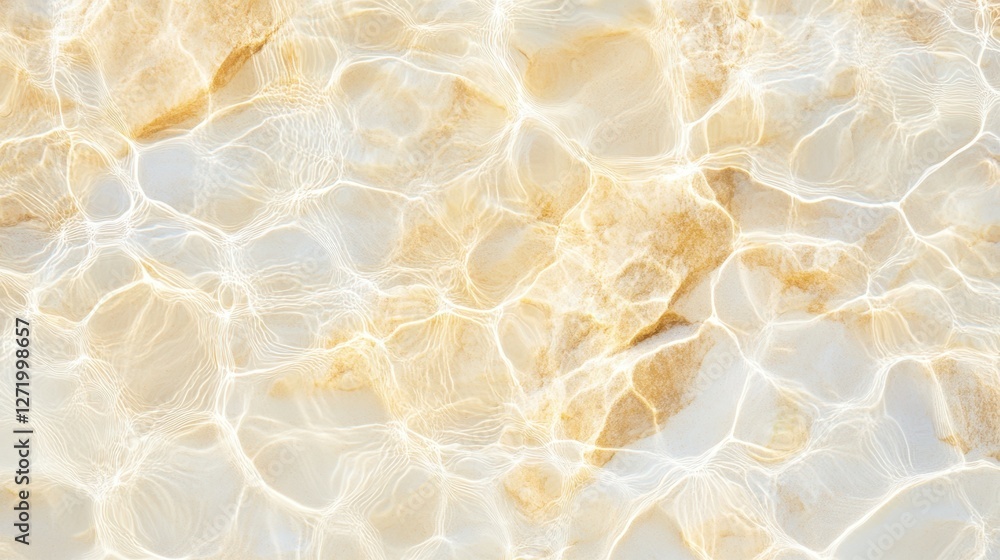 Golden Reflections: Abstract view of water's surface with sunlit patterns and textured effects, creating a sense of fluidity and gentle movement. Golden Reflections: Abstract view of water's surface with sunlit patterns and textured effects, creating a sense of fluidity and gentle movement.