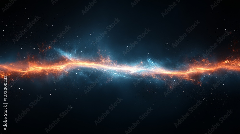 Stunning digital art showcases a cosmic nebula with vibrant colors Stunning digital art showcases a cosmic nebula with vibrant colors