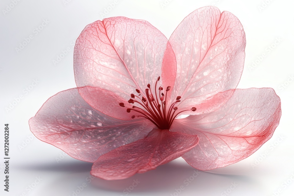 Blossoming beauty with delicate pink petals in soft light. Generative AI Blossoming beauty with delicate pink petals in soft light. Generative AI