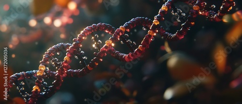 Dynamic view of replication fork DNA synthesis helicase unzipping strand enzyme actively assembling new molecule intricate molecular texture cinematic color tone natural lighting hyper realistic photo