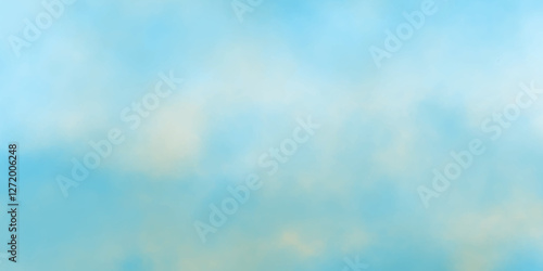 Abstract cloud sky watercolor digital art painting for texture dramatic sky summer heaven is colorful clearing good weather and beautiful background, dramatic fluffy summer clouds dusk sky background.