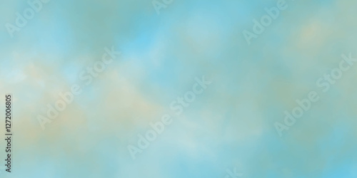 Abstract cloud sky watercolor digital art painting for texture dramatic sky summer heaven is colorful clearing good weather and beautiful background, dramatic fluffy summer clouds dusk sky background.