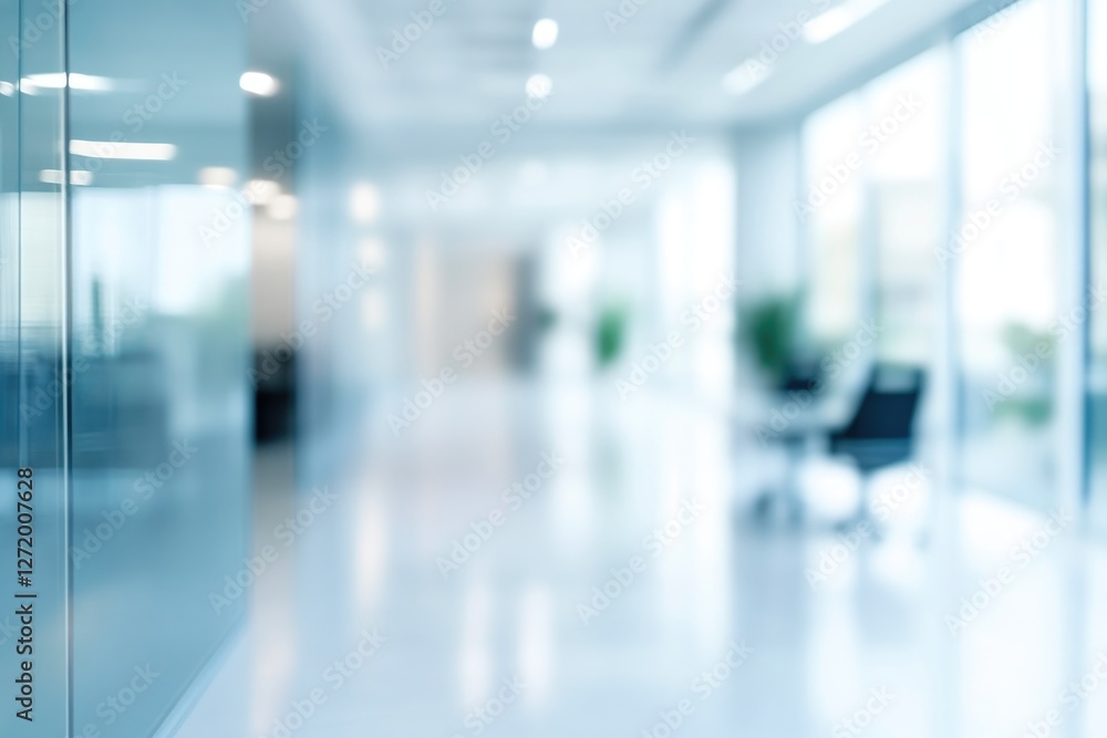 Fototapeta premium Professional office setting with blurred view