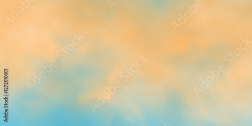 Abstract cloud sky watercolor digital art painting for texture dramatic sky summer heaven is colorful clearing good weather and beautiful background, dramatic fluffy summer clouds dusk sky background.