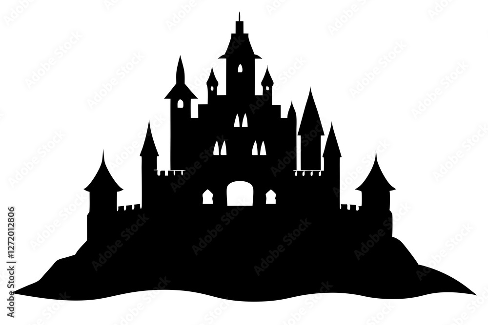 Obraz premium castle vector illustration