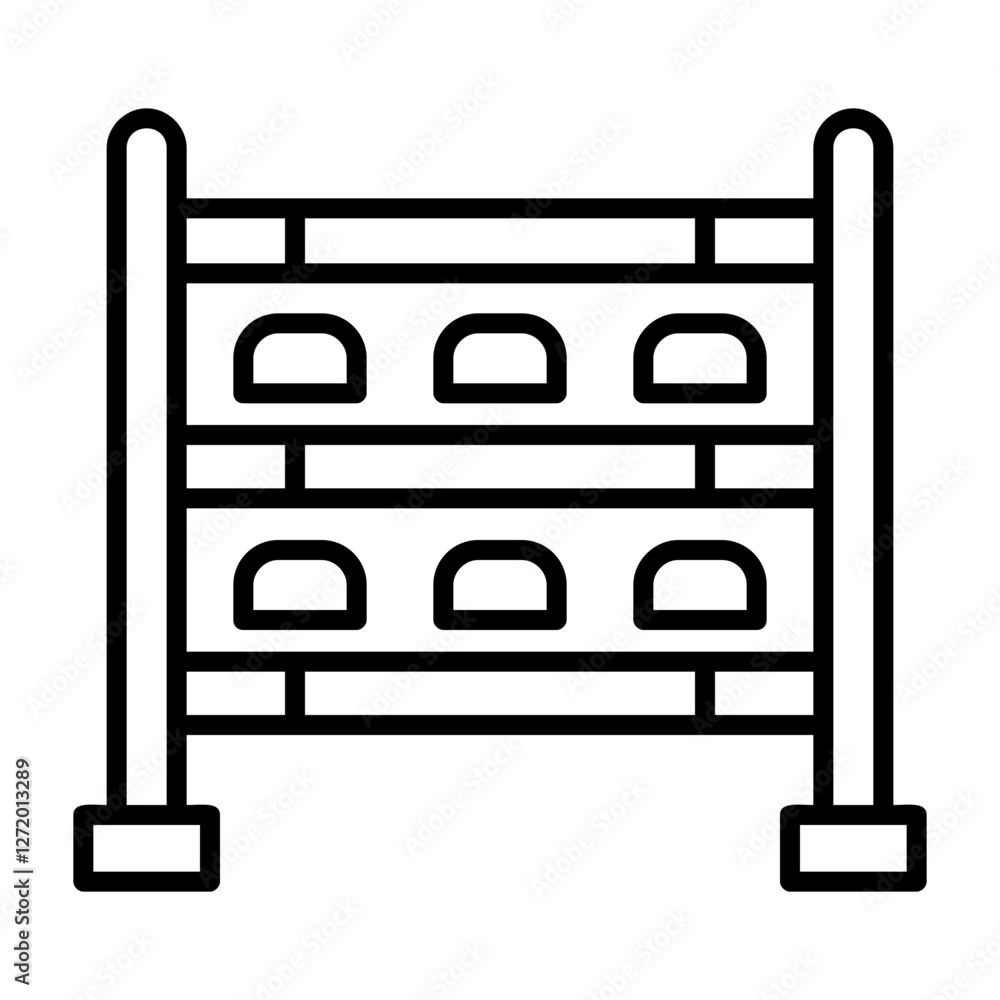 Shoe rack Vector Icon Design Symbol Shoe rack Vector Icon Design Symbol