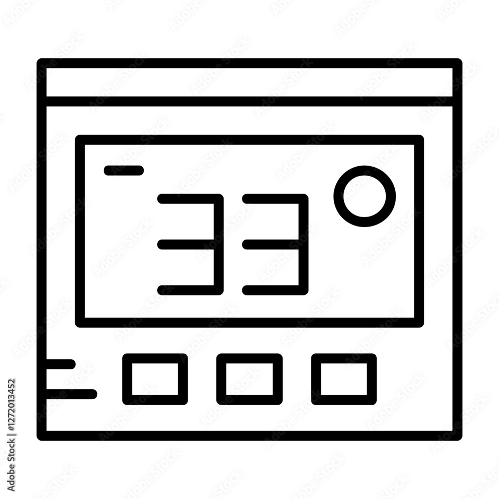 Thermostat Vector Icon Design Symbol Thermostat Vector Icon Design Symbol