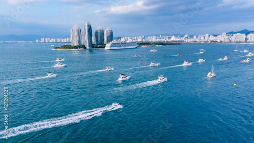 China Hainan Sanya yacht sets sail