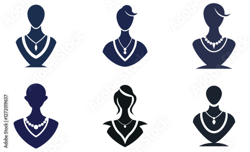Elegant Jewelry Display Mannequins for Stock Photos