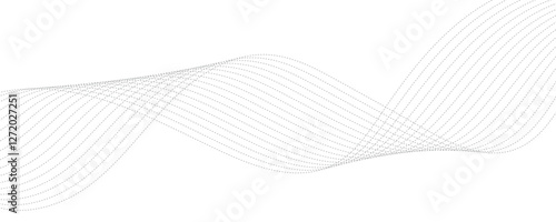 abstract white background with waves