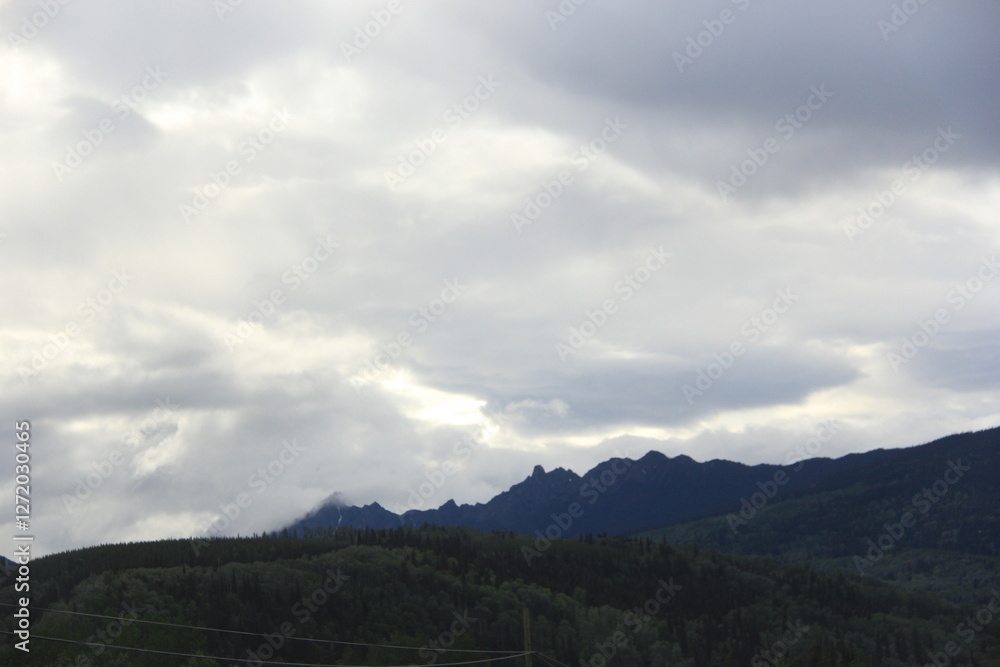 Jasper Alberta to Terrace British Columbia Mountain Scenery Jasper Alberta to Terrace British Columbia Mountain Scenery