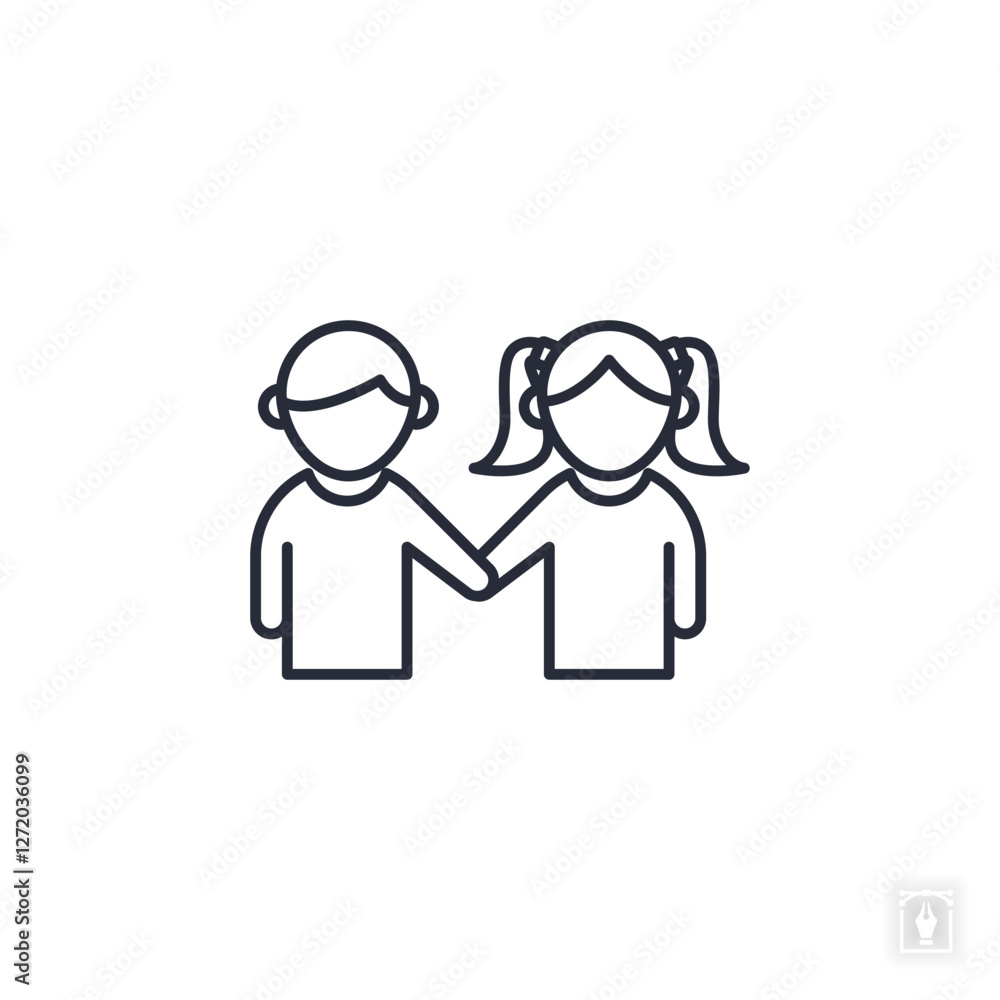 Siblings icon. Siblings Symbol sign for mobile concept and web design. Vector icon, Logo illustration, Vector graphics Siblings icon. Siblings Symbol sign for mobile concept and web design. Vector icon, Logo illustration, Vector graphics