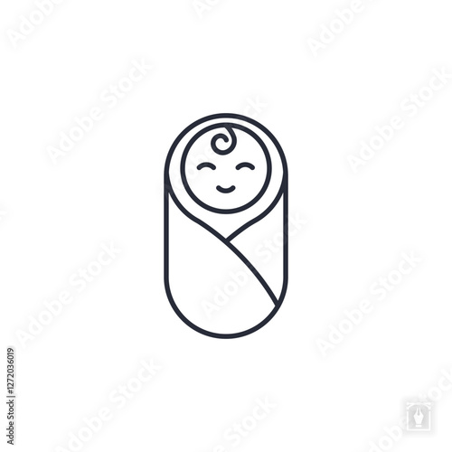 Baby icon. Baby Symbol sign for mobile concept and web design. Vector icon, Logo illustration, Vector graphics