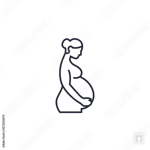 Pregnancy icon. Pregnancy Symbol sign for mobile concept and web design. Vector icon, Logo illustration, Vector graphics