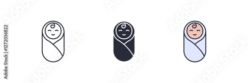 Baby icon. Baby Symbol sign for mobile concept and web design. Vector icon, Logo illustration, Vector graphics