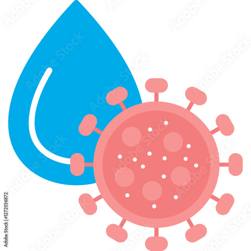 Contaminated Water Icon
