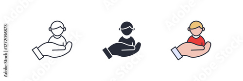 Adoption icon. Adoption Symbol sign for mobile concept and web design. Vector icon, Logo illustration, Vector graphics
