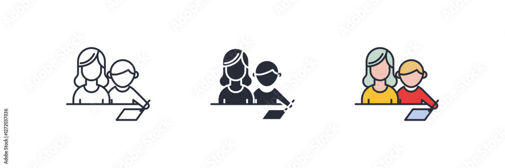 Education icon. Education Symbol sign for mobile concept and web design. Vector icon, Logo illustration, Vector graphics Education icon. Education Symbol sign for mobile concept and web design. Vector icon, Logo illustration, Vector graphics