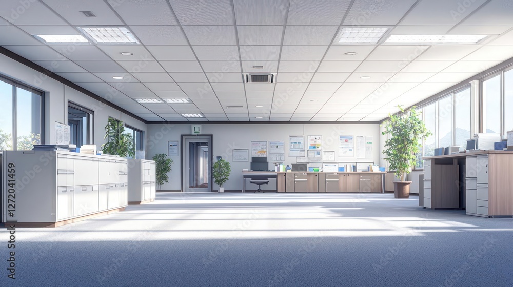 Bright Modern Office Space with Natural Sunlight Bright Modern Office Space with Natural Sunlight