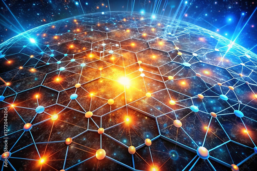 Obraz premium Abstract circuit board futuristic technology processing background.