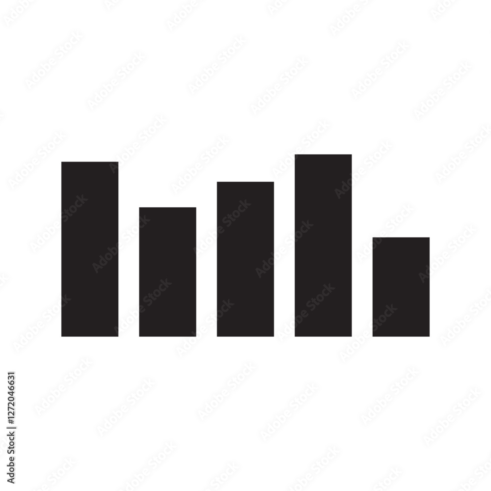 Downward vector graphic icon on white background Downward vector graphic icon on white background