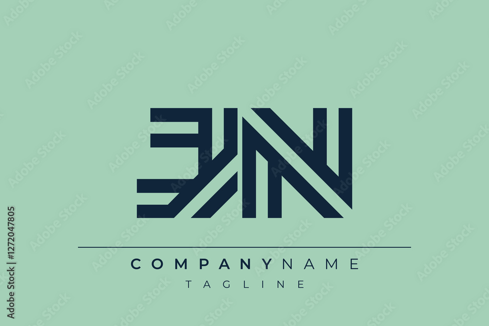 JN minimal line logo. Letter J and N vector line logo design. JN minimal line logo. Letter J and N vector line logo design.