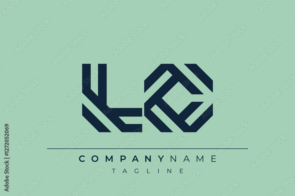 LC minimal line logo. Letter L and C vector line logo design. LC minimal line logo. Letter L and C vector line logo design.