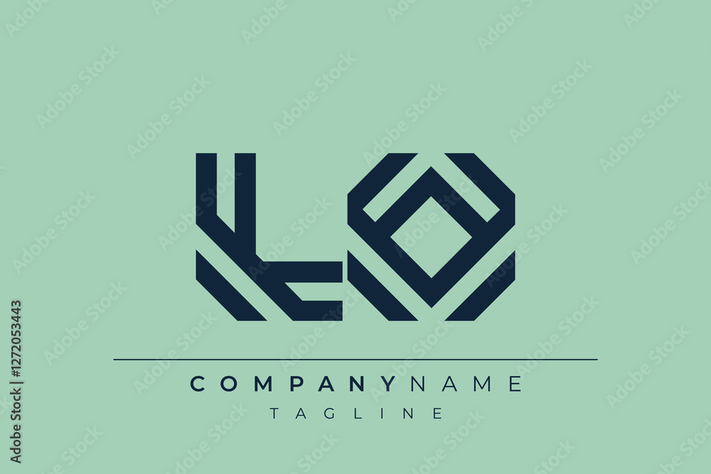 LO minimal line logo. Letter L and O vector line logo design. LO minimal line logo. Letter L and O vector line logo design.