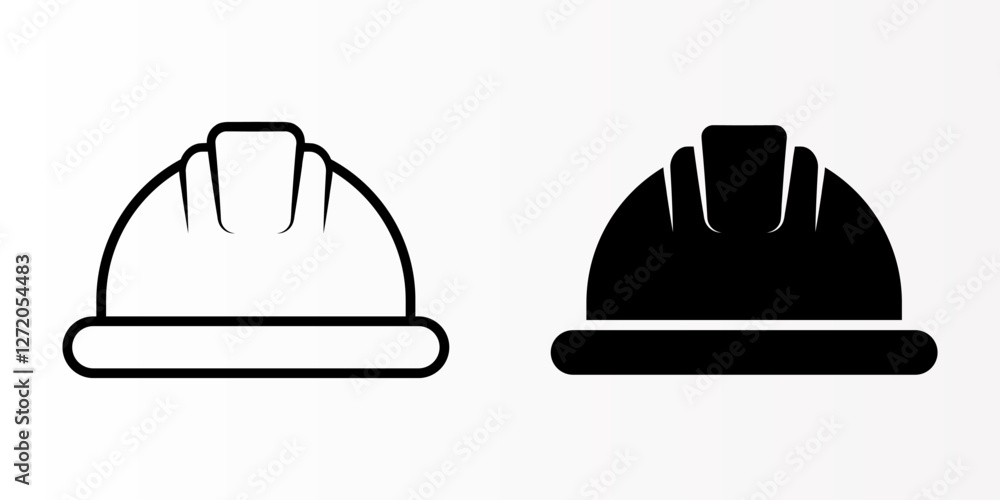 Construction Helmet icon set. Helmet sign. for mobile concept and web design. vector illustration on white background Construction Helmet icon set. Helmet sign. for mobile concept and web design. vector illustration on white background