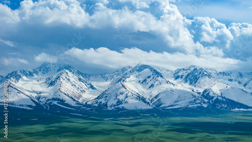 Wallpaper Mural Snow Mountain Grassland in Xinjiang, China Torontodigital.ca