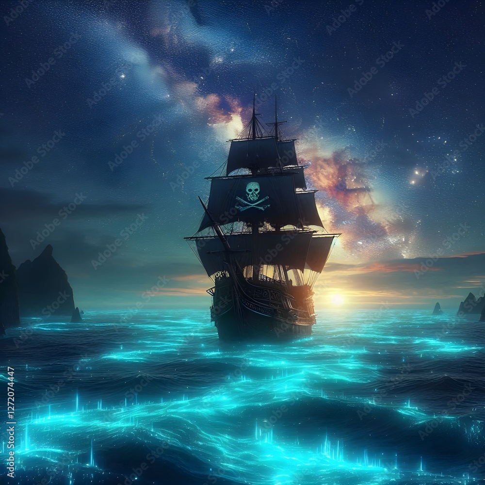 Fototapeta premium ship in the night