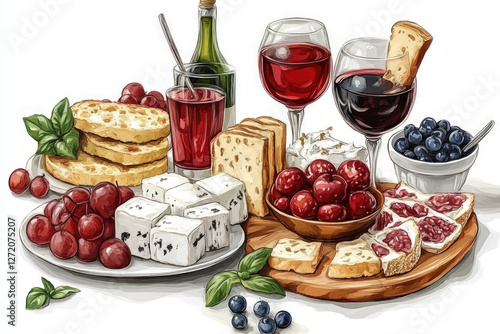 Greek Food Vector