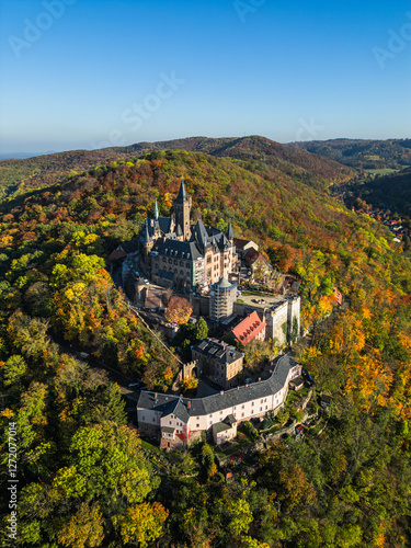 Obraz na płótnie Schloss Wernigerode - Harz w salonie