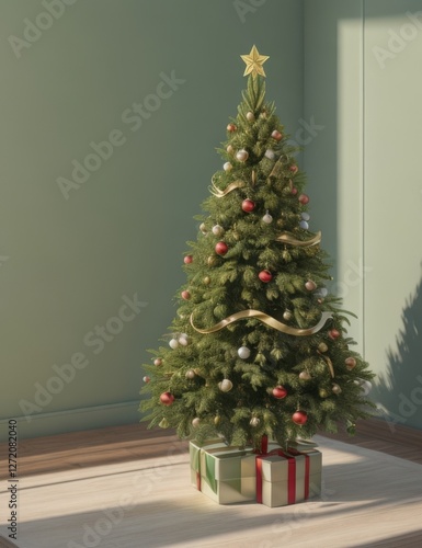 christmas tree with presents