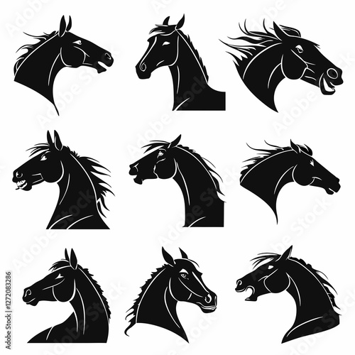 set of horses