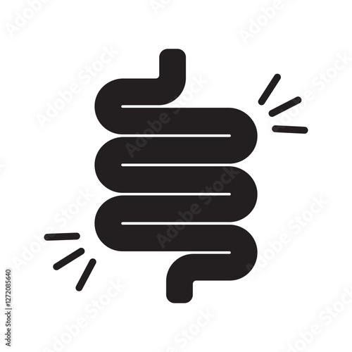 Intestines icon. for mobile concept and web design. vector illustration
