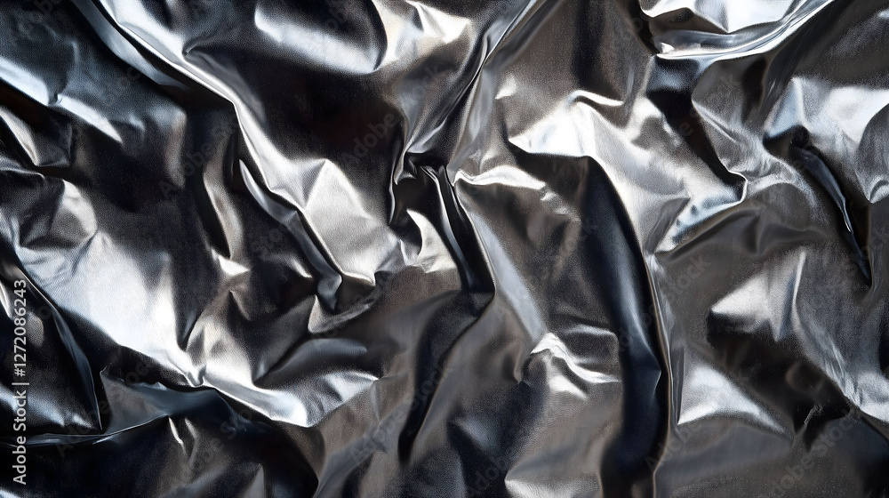 A crumbled aluminium background banner A crumbled aluminium background banner