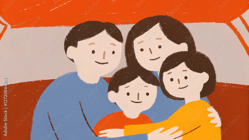 happy family with children happy family with children