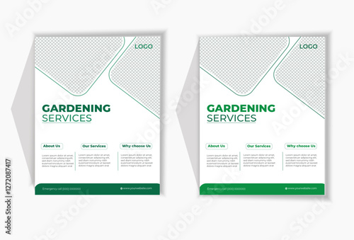 Agricultural business flyer template, magazine, cover, poster design. A4 size, Vector illustration