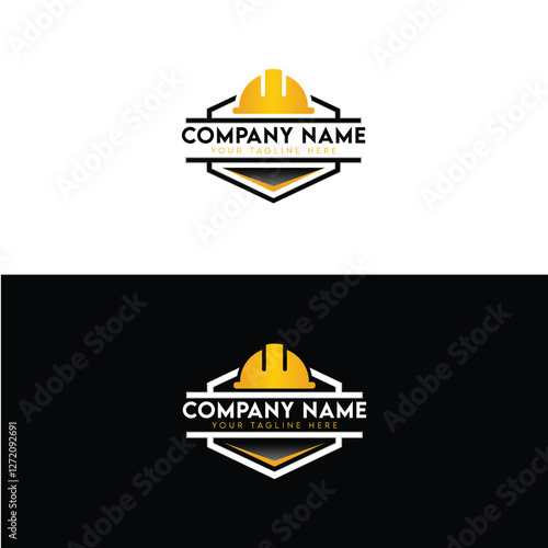 Logo for identity branding company constraction building for business. 