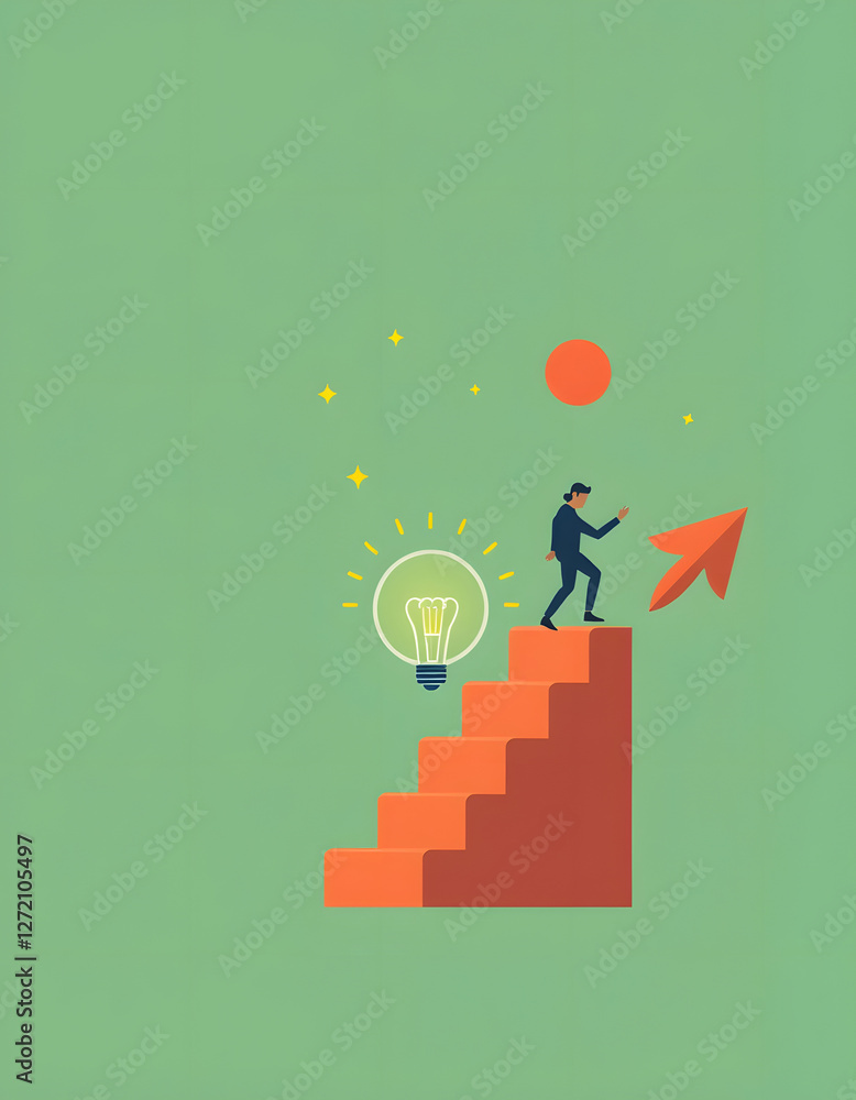Creative development success and Innovation breakthrough progress as a Business advancement concept or growth strategy for taking off as a motivational metaphor for adaptation and goals focus, real Creative development success and Innovation breakthrough progress as a Business advancement concept or growth strategy for taking off as a motivational metaphor for adaptation and goals focus, real