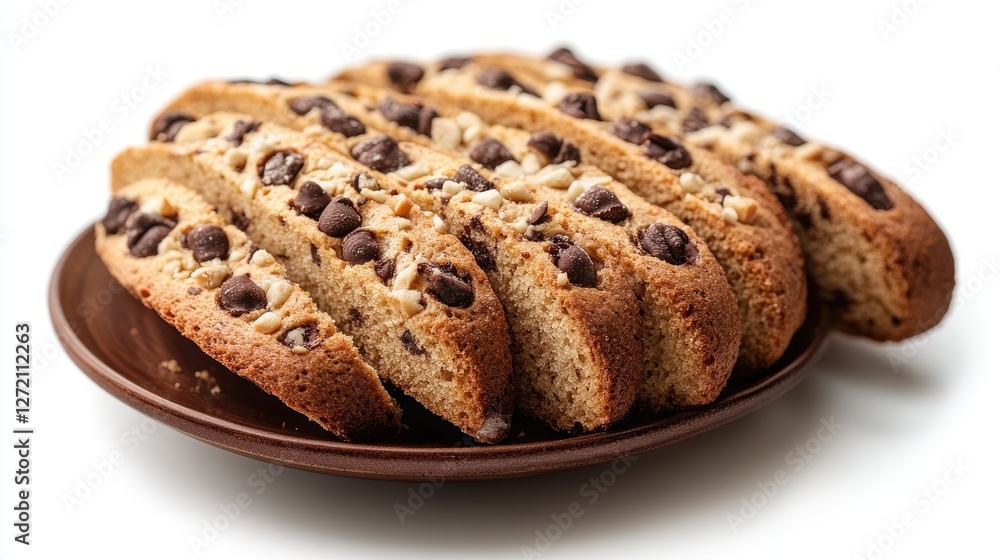 baked biscotti solated baked biscotti solated