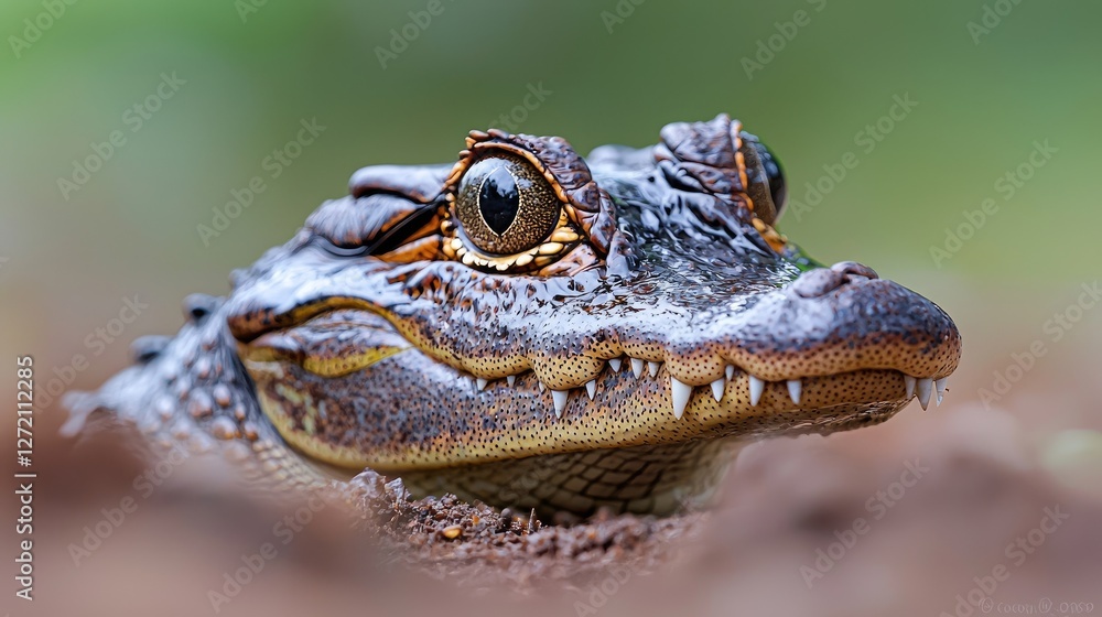 Obraz premium Baby Alligator in Natural Habitat